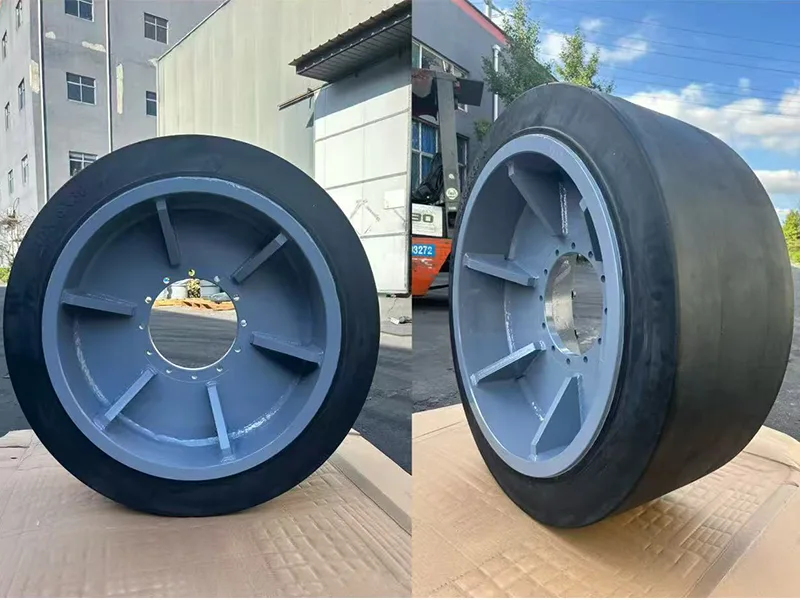 40x16x30 banden gebruikt op passagiersbrug